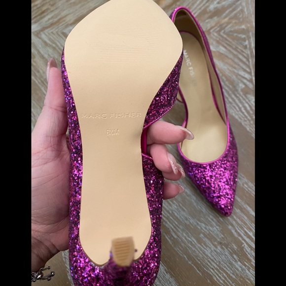 Marc Fisher Glitter Heels - Picture 11 of 12